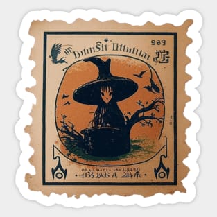 Hocus Pocus 4 Stamp - Postage Stamp Series Sticker